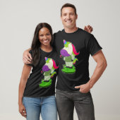 Eenhoring Bruidegom Bloem Trouwen T-shirt (Unisex)