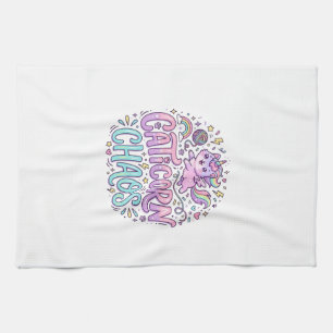 Eenhoring Caticorn Chaos Schattig Pastel Product G Theedoek