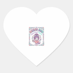Eenhoring Chaos Knot Eenhoring Moeder Retro Stijl Hart Sticker