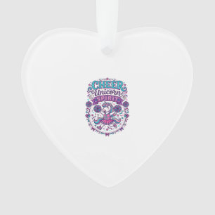 Eenhoring Cheer Eenhoring Geest Kleurrijk POD Kuns Ornament