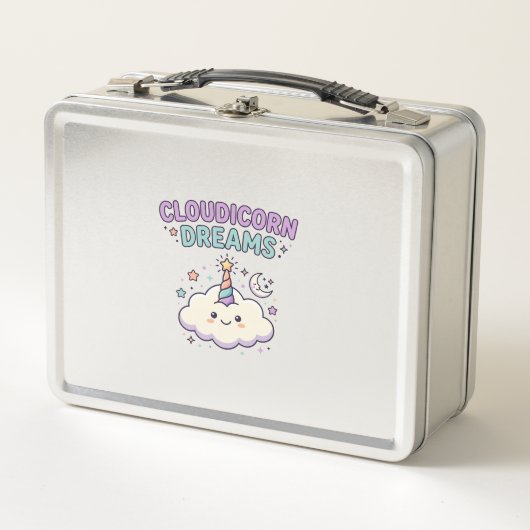 Eenhoring Cloudicorn Dromen Trendy Grafisch T-shir (Voorkant)