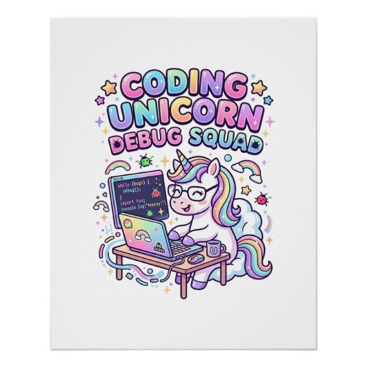Eenhoring Code Eenhoring Debug Team Charmerende Ma Perfect Poster (Voorkant)