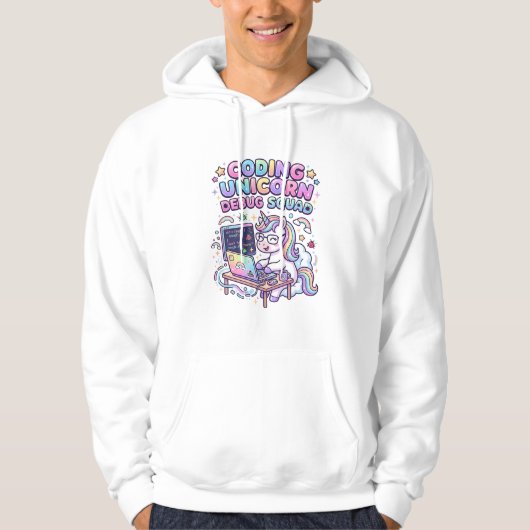 Eenhoring Codeer Eenhoring Debug Team Charmerende Hoodie (Voorkant)