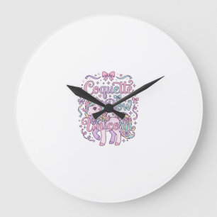 Eenhoring Coquette Strik Eenhoring Schattig Pastel Grote Klok