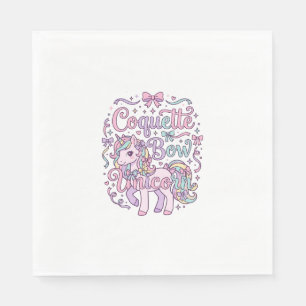 Eenhoring Coquette Strik Eenhoring Schattig Pastel Servet