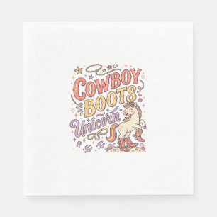 Eenhoring Cowboylaarzen Eenhoring Whimsical Zazzle Servet