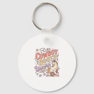 Eenhoring Cowboylaarzen Eenhoring Whimsical Zazzle Sleutelhanger