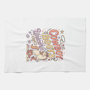 Eenhoring Cowboylaarzen Eenhoring Whimsical Zazzle Theedoek