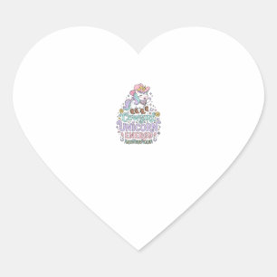 Eenhoring Cowgirl Eenhoring Energie Schattig Paste Hart Sticker