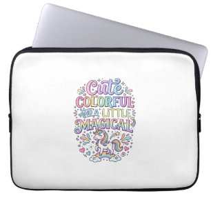 Eenhoring Cute Kleurrijk en een Beetje Magisch Ori Laptop Sleeve