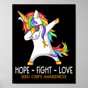 Eenhoring Dabbing Hoop Strijd Liefde Rsd Crps Bewu Poster