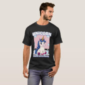 Eenhoring Danst Met Doel Eenhoring T-shirt (Voorkant volledig)