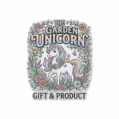 Eenhoring De Tuin Eenhoring Commerciële Vector Ont Sticker (Voorkant)