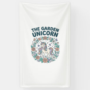 Eenhoring De Tuin Eenhoring Trendy T-Shirt Design_ Spandoek