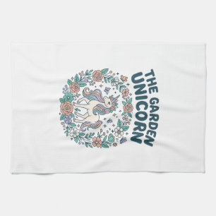 Eenhoring De Tuin Eenhoring Trendy T-Shirt Ontwerp Theedoek