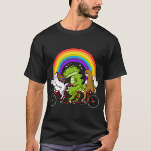 Eenhoring Dinosaur Luiaard Fietst T-shirt