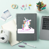 Eenhoring Dit Hoort Bij - Terug Naar School Sticker (iPad Cover)