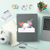 Eenhoring Dit Hoort Bij - Terug Naar School Sticker (iPad Cover)