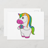 Eenhoring Donut Briefkaart (Voorkant / Achterkant)