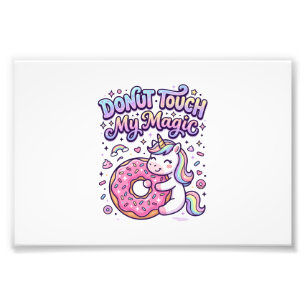 Eenhoring Donut Raak Mijn Magische Cadeau Idee Sti Foto Afdruk