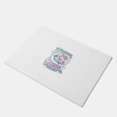 Eenhoring droom groot klein eenhoorn cadeau idee V Deurmat (Schuin)