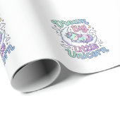 Eenhoring Droom Groot Klein Eenhoring Cadeau Idee  Cadeaupapier (Rol Hoek)