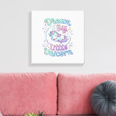 Eenhoring Droom Groot Klein Eenhoring Cadeau Idee Canvas Afdruk (Insitu (Woonkamer))