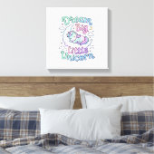 Eenhoring Droom Groot Klein Eenhoring Cadeau Idee Canvas Afdruk (Insitu (Slaapkamer))