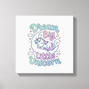 Eenhoring Droom Groot Klein Eenhoring Cadeau Idee Canvas Afdruk