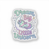 Eenhoring Droom Groot Klein Eenhoring Cadeau Idee  Sticker (Voorkant)