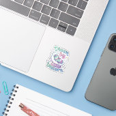 Eenhoring Droom Groot Klein Eenhoring Cadeau Idee  Sticker (Laptop met iPhone)