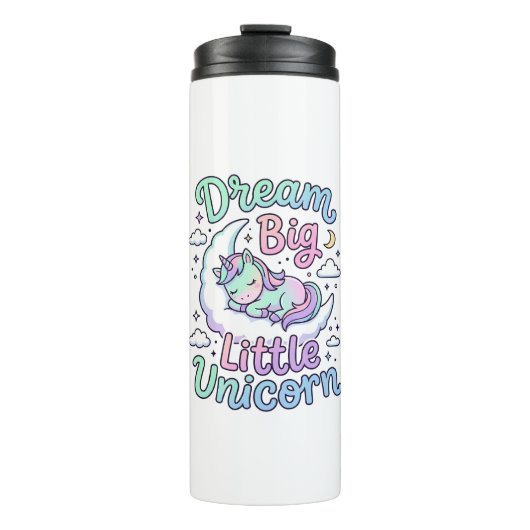 Eenhoring Droom Groot Klein Eenhoring Cadeau Idee Thermosbeker (Voorkant)