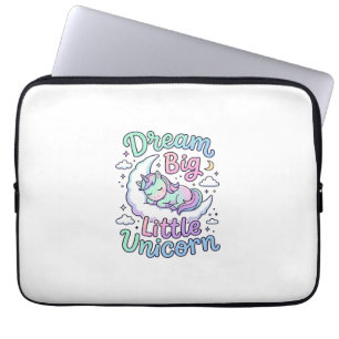 Eenhoring droom groot kleine eenhoorn cadeau idee  laptop sleeve