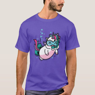 Eenhoring Duiken Mythisch Wezen Sport meisje famil T-shirt
