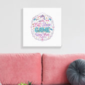 Eenhoring Eet Slaap Spel Eenhoring Speelse Print o (Insitu (Woonkamer))