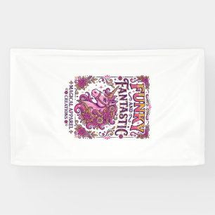 Eenhoring Funky en Fantastisch Stijlvol Zazzle Ont Spandoek