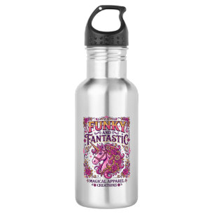 Eenhoring Funky en Fantastisch Stijlvol Zazzle Ont Waterfles