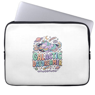 Eenhoring Galactische Droomdenker Kawaii Sticker e Laptop Sleeve