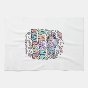 Eenhoring Galactische Droomdenker Kawaii Sticker e Theedoek