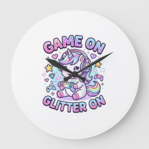 Eenhoring Game Aan Glitter Aan Grafisch Ontwerp Me Grote Klok
