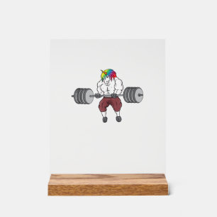 Eenhoring Gewichtheffen Fitness Gym Bodybuilding T Acryl Bord