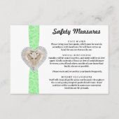 Eenhoring Groen Kant Veiligheidsmaatregelen Informatiekaartje (Voorkant)