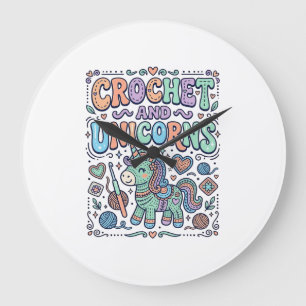 Eenhoring Haak en Eenhoring Kawaii Sticker en T-Sh Grote Klok