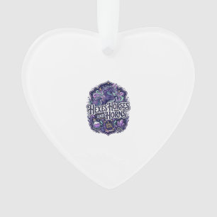 Eenhoring Heksen Paarden en Hoorns POD Klaar POD K Ornament
