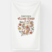 Eenhoring Herfstbladeren Eenhoring Grafisch ontwer Spandoek (Verticaal)
