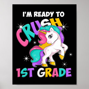 Eenhoring Ik ben klaar om de eerste klas meisjes B Poster