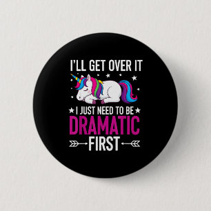 Eenhoring Ik Kom Er Wel Overheen Ik Moet Eerst Dra Ronde Button 5,7 Cm