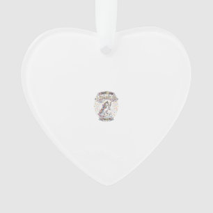 Eenhoring Ik Kwam Ik Zag Ik Schitterde Printklaar Ornament