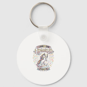 Eenhoring Ik Kwam Ik Zag Ik Schitterde Printklaar  Sleutelhanger
