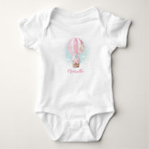 Eenhoring in ballon naam baby romper